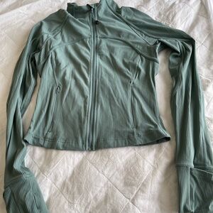 Green Zip-Up Athletic Jacket